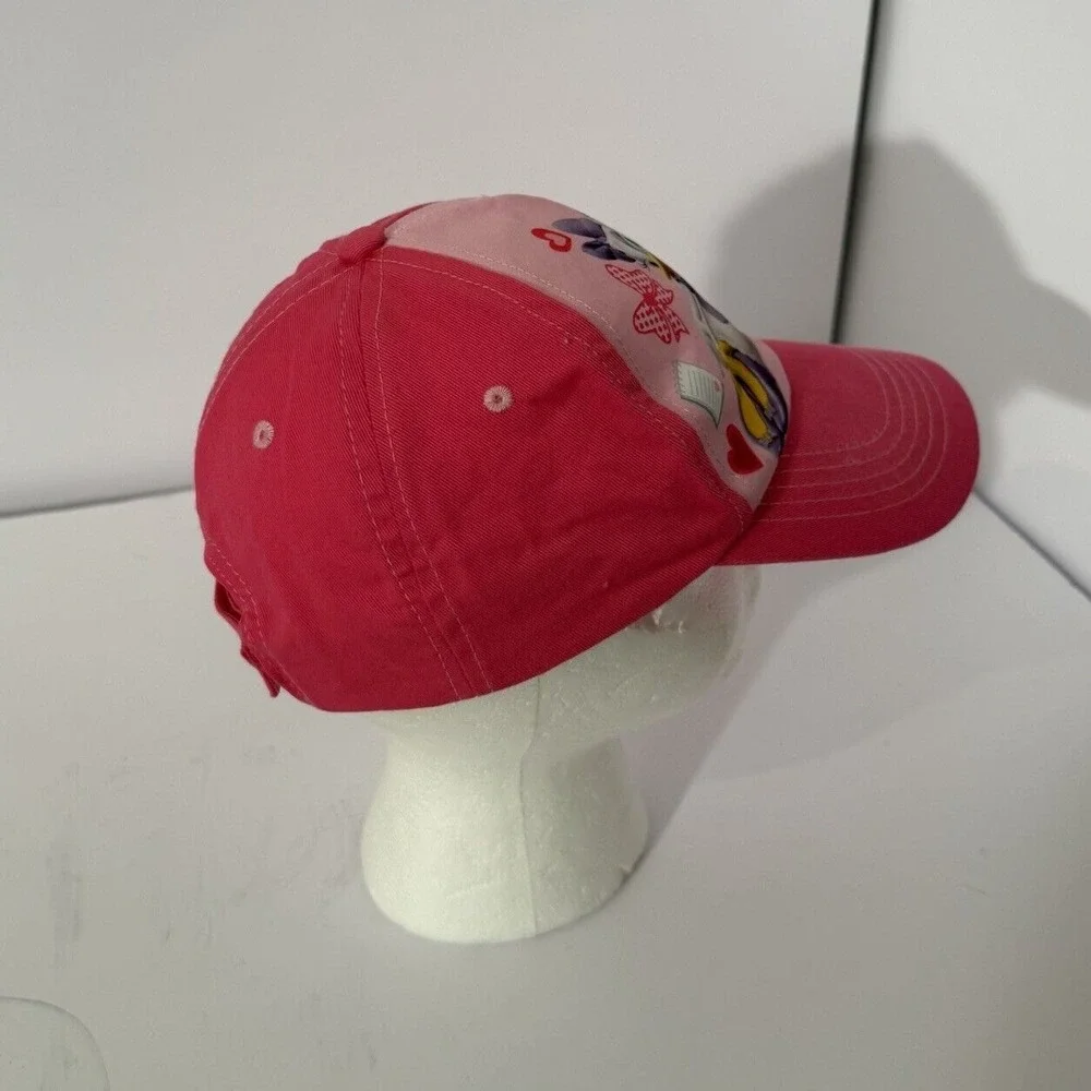 Disney Pink Strapback Hat Graphic‎ Minnie Mouse Daisy Duck-One Size